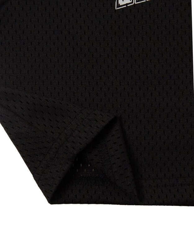 WEGO ロゴプリントメッシュタンク ブラック