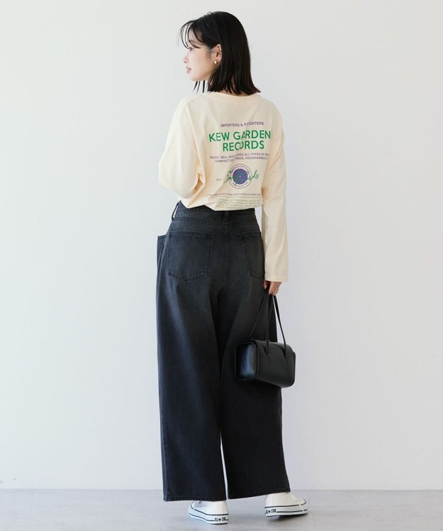 AMERICAN HOLIC タックワイドデニム Gray