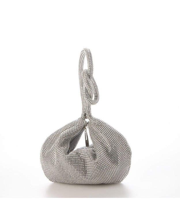 UNBILLION カシュカシュ cachecache / ラインストーン三日月ショルダー シルバー