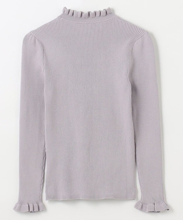 ANY KIDS 首フリルしあわせタッチニット サックスブルー