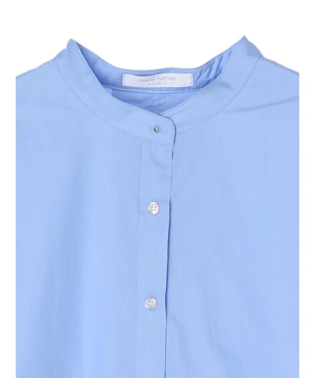 Green Parks ボリュームタックブラウス Blue