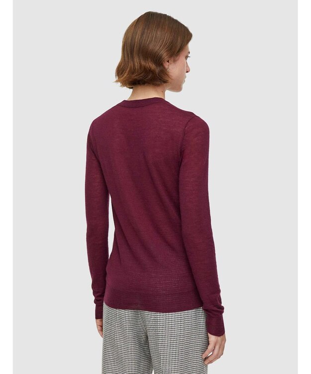 JOSEPH キャッシュエアー　ラウンドネックニット Merlot