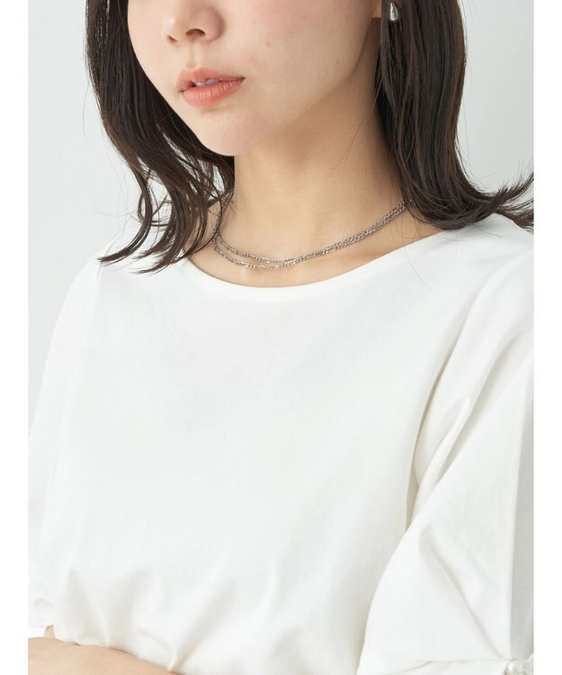 earth music&ecology タックスリーブプルオーバー Ivory