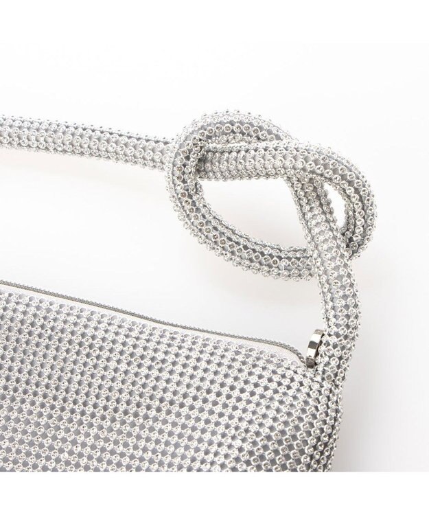 UNBILLION カシュカシュ cachecache / ラインストーン三日月ショルダー シルバー