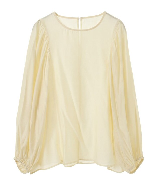 AMERICAN HOLIC 袖ボリュームシアーブラウス Ivory