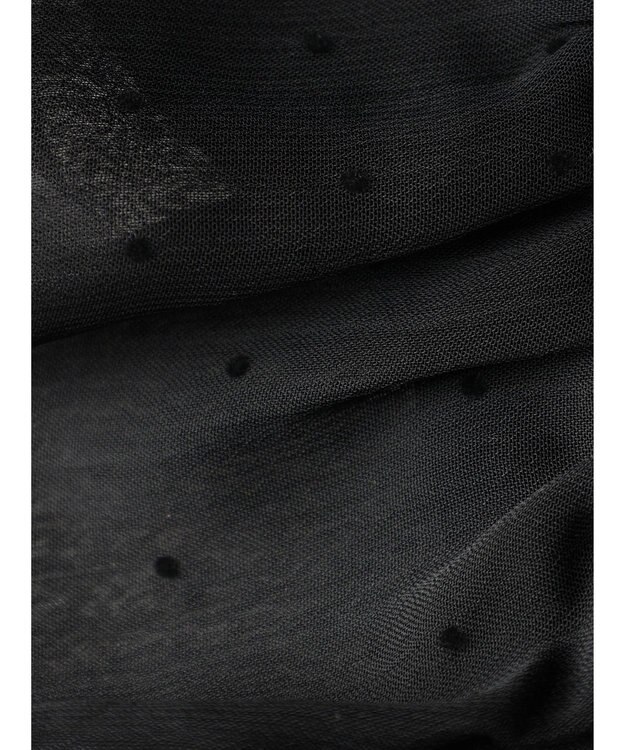 earth music&ecology フロッキードットフリルビスチェ Black