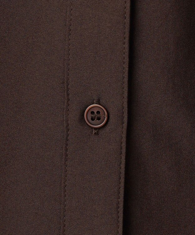 ANY 楽映えフリルネックブラウス（セットアップ着用可） ブラウン