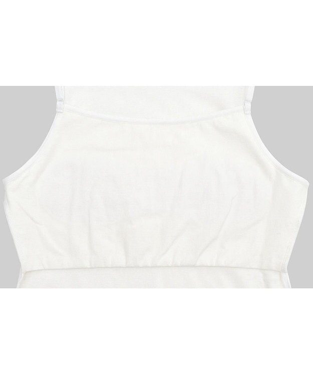 Wing ジュニア 胸あて付きキャミソール Wing Teen 綿混素材(身生地部) 成長する胸にフィット 【STEP1～2】 RL6917 ウイング／ワコール ホワイト