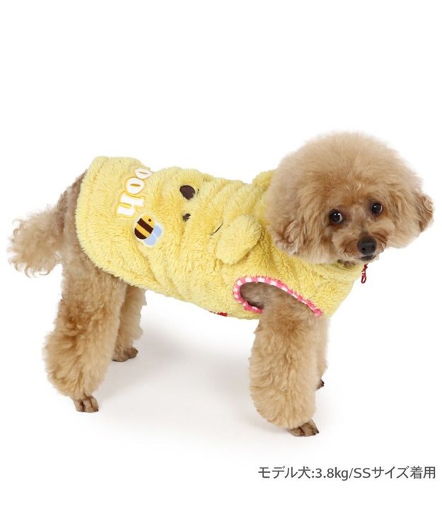 PET PARADISE ディズニー くまのプーさん お顔ハーフジップベスト 小型犬 くまのプーさん