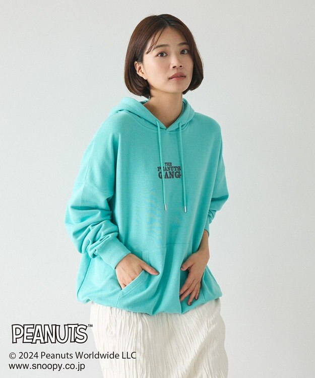 CRAFT STANDARD BOUTIQUE 【PEANUTS】プリントパーカー Blue Green