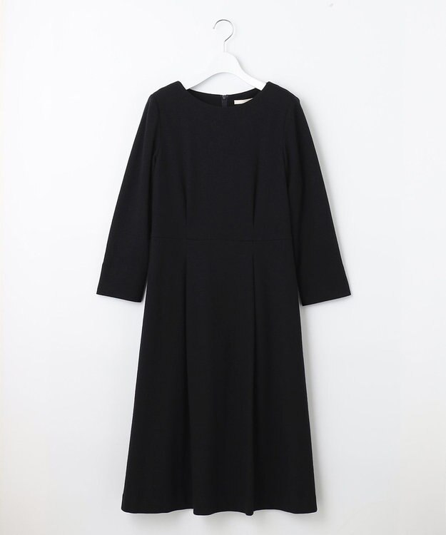 自由区 【セット可】ウールジャージー ワンピース ネイビー系