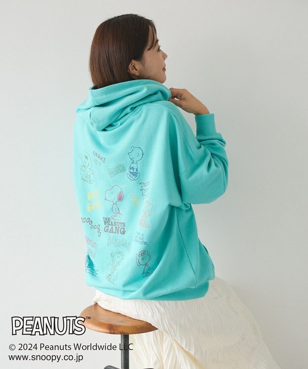 CRAFT STANDARD BOUTIQUE 【PEANUTS】プリントパーカー Blue Green