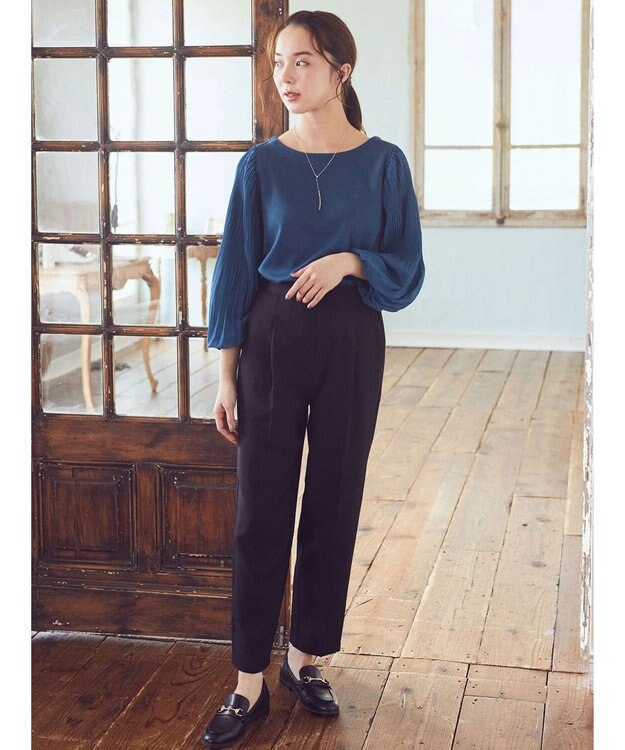 earth music&ecology マジョリカプリーツプルオーバー Dark Blue