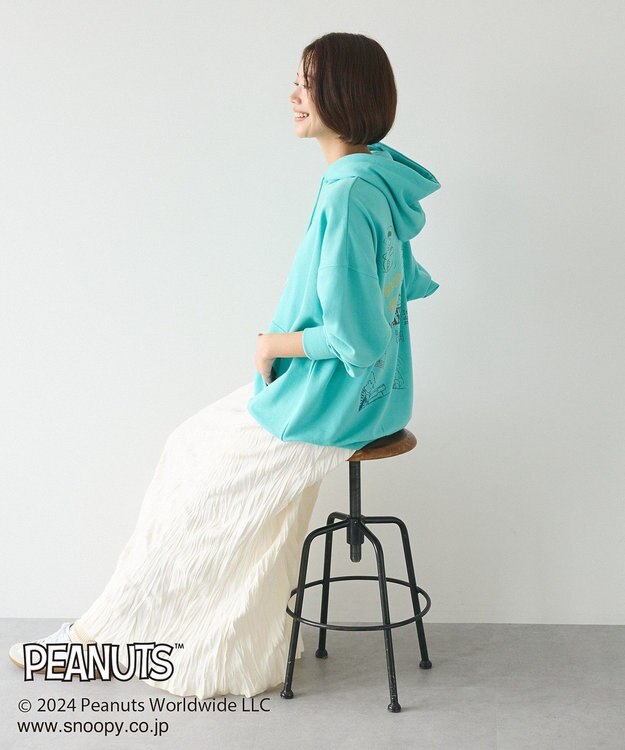 CRAFT STANDARD BOUTIQUE 【PEANUTS】プリントパーカー Blue Green