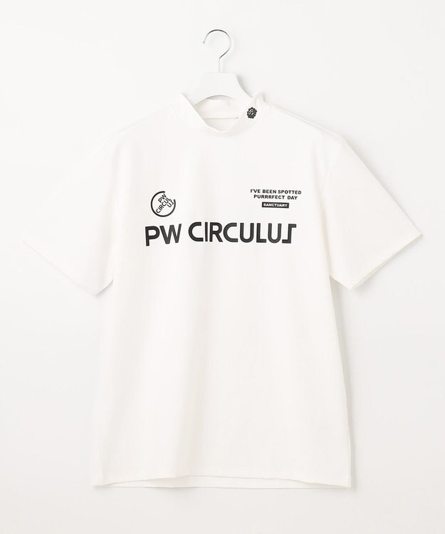 PW CIRCULUS 【MEN】【ストレッチ】ロゴ モックネック シャツ