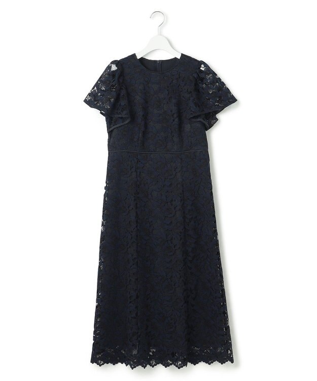 23区 L 【APPLAUDIR】マルフィークレース ドレス ネイビー系