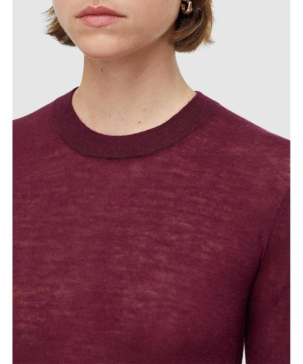 JOSEPH キャッシュエアー　ラウンドネックニット Merlot