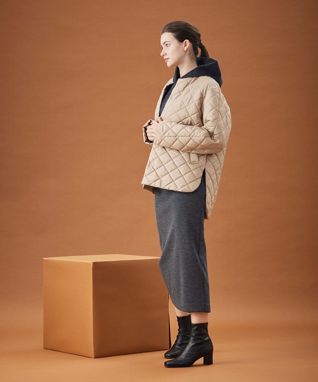 BEIGE， 【S-size】JACOB / キルティングアウター Camel