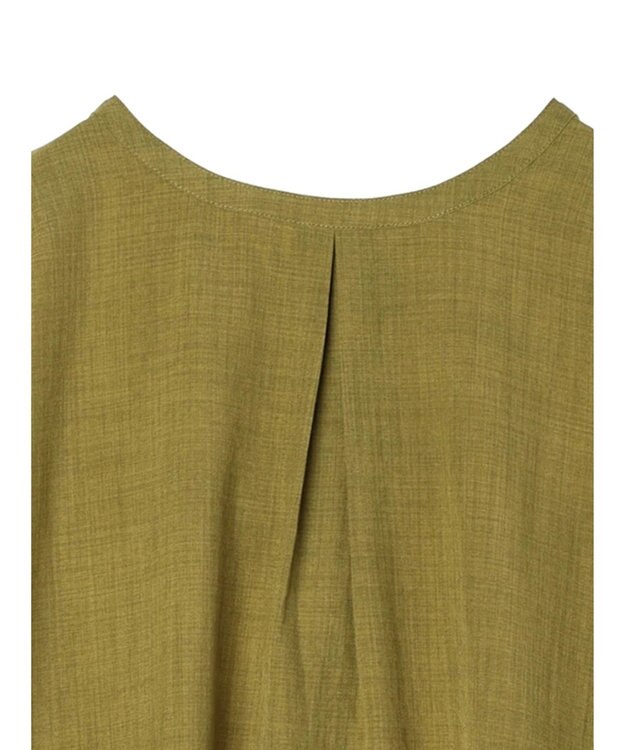 Green Parks 前後２ｗａｙミディ丈タックワンピース Green