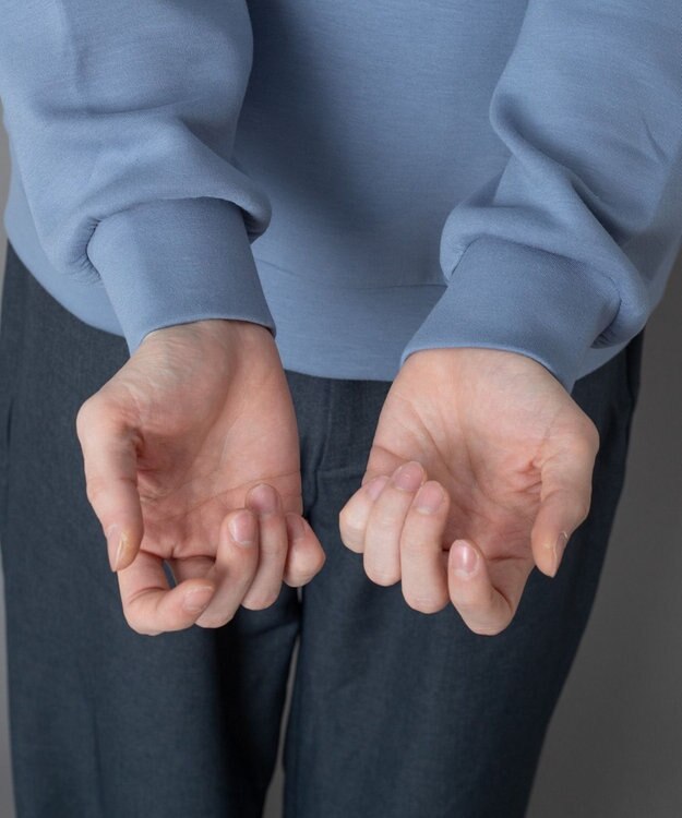 WEGO 【ユニセックス着用ITEM】アクセ付きフォトグラフィックプルオーバー サックス