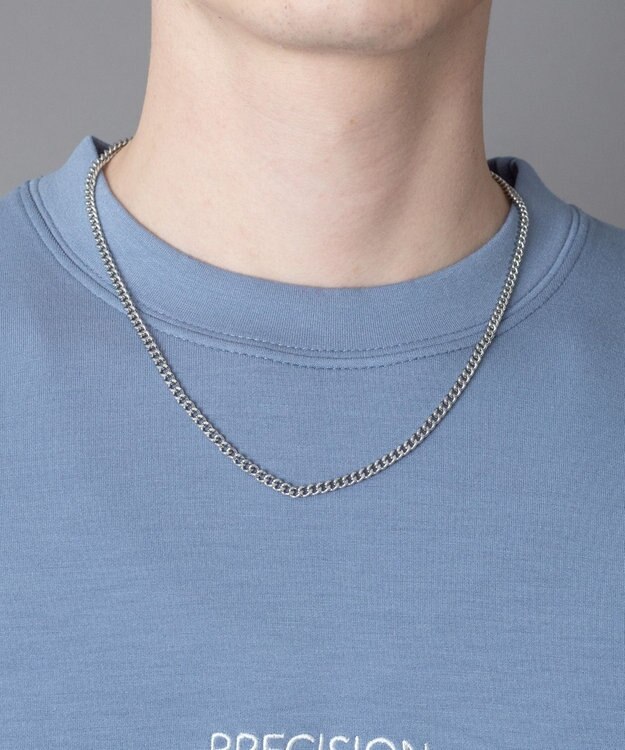 WEGO 【ユニセックス着用ITEM】アクセ付きフォトグラフィックプルオーバー サックス