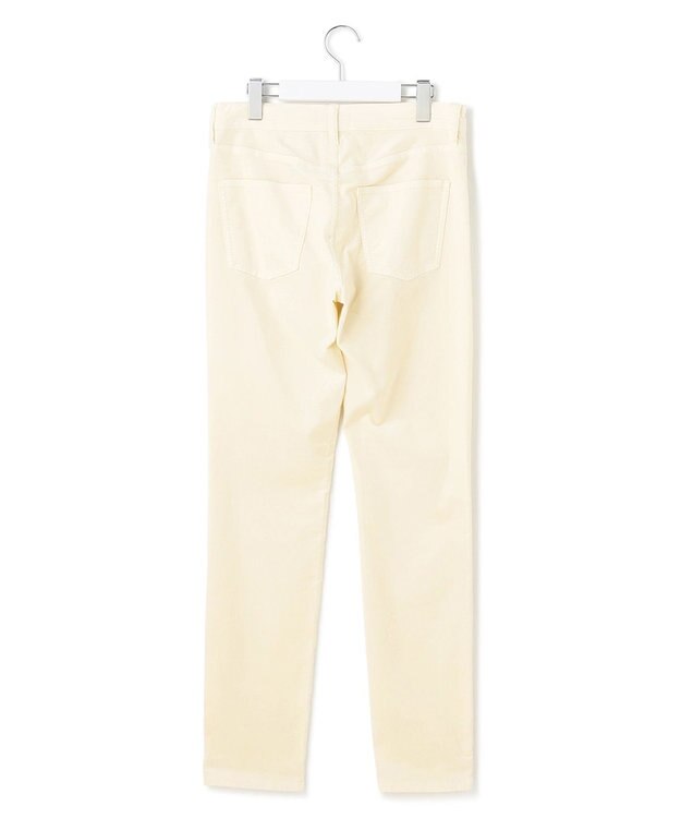 23区 【洗える】23区DENIM ベルベットストレッチ スキニーパンツ オフホワイト