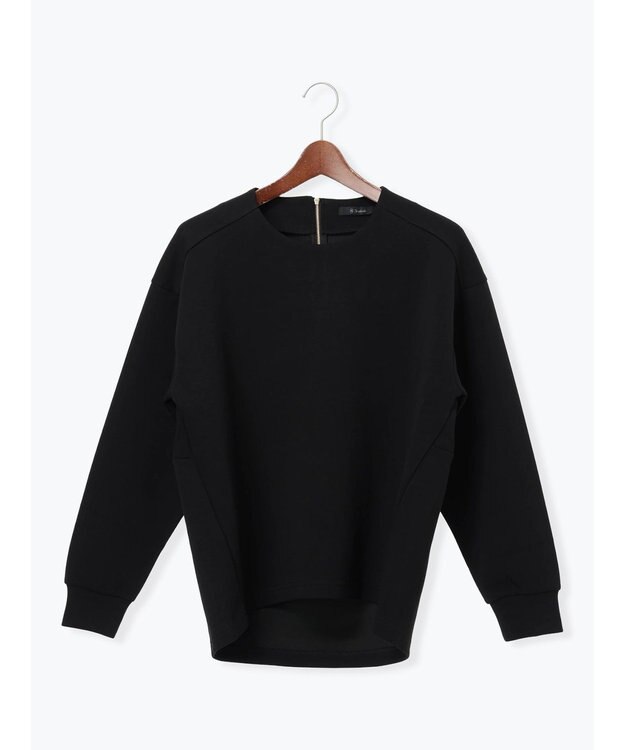 Te chichi バックジップダンボールプルオーバー ブラック