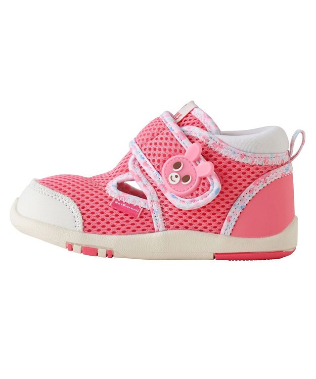 MIKI HOUSE HOT BISCUITS 【13-14.5cm】ダブルラッセル サマーセカンドベビーシューズ ピンク