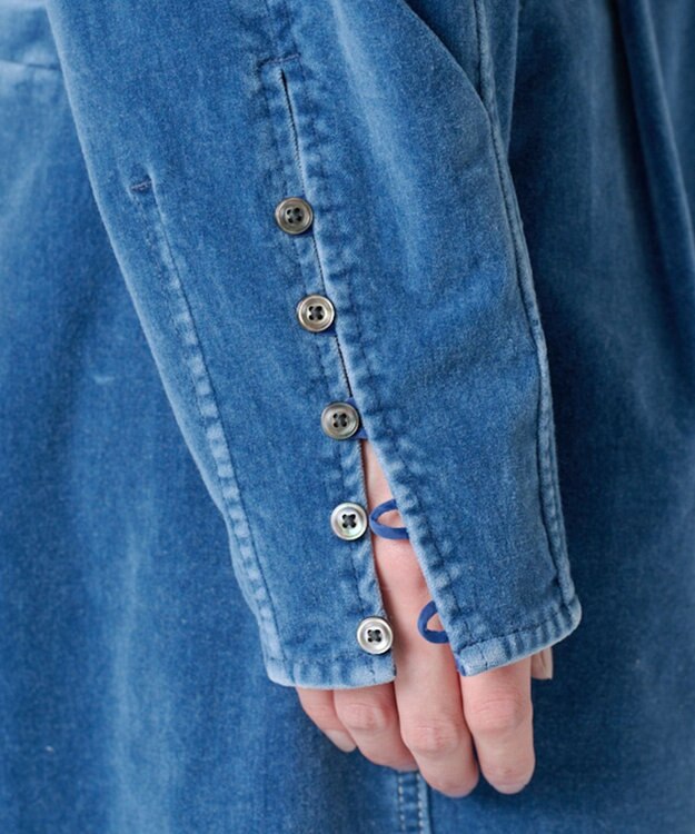 Ripo trenta anni INDIGO VELOUR プルオーバー BLUE