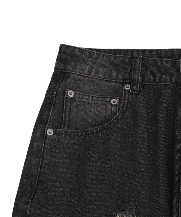 WEGO 【ユニセックス着用ITEM】フリンジデニムパンツ 柄4