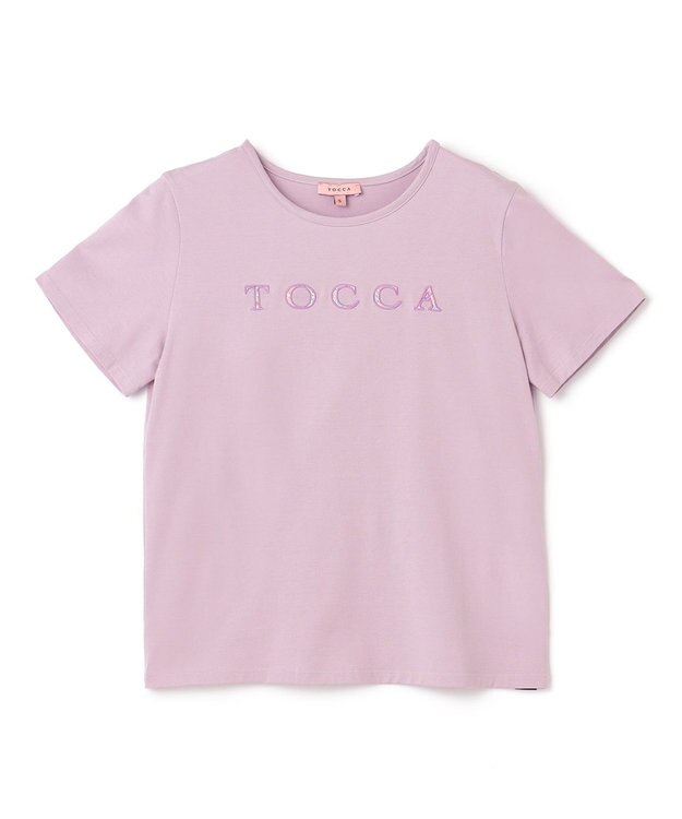 TOCCA 【洗える！】TOCCA PATCHWORK LOGO TEE Tシャツ ピンク系