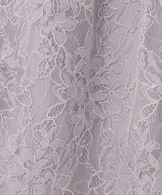 GRACE CONTINENTAL レーススパンコールワンピース グレー