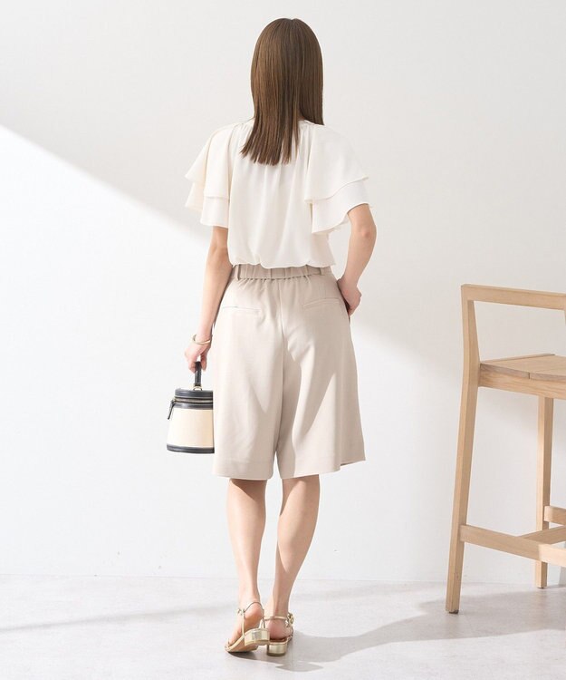 earth music&ecology ケープブラウス Off White