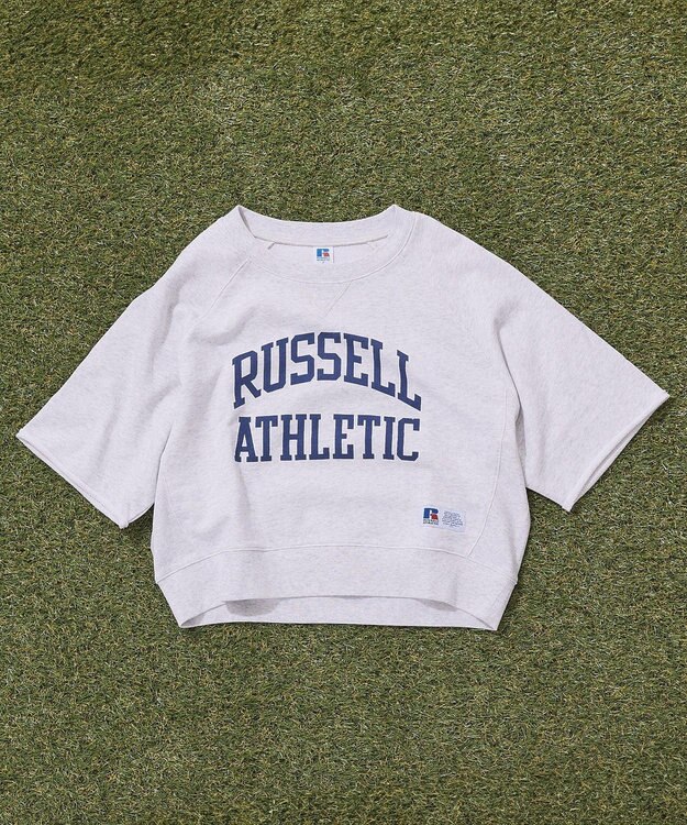 AMERICAN HOLIC 【RUSSELL】ロゴ半袖スウェット Gray Mixture