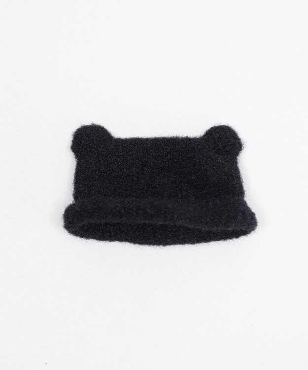 WEGO 【痛バ＆推し活グッズ】ぬいクマ耳ニットキャップ15cm ブラック