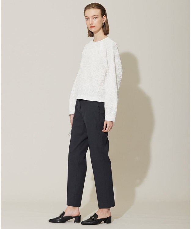 ICB 【洗える】パフィージャカード ブラウス アイボリー系