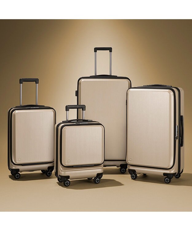 ACE BAGS & LUGGAGE Proteca フレスターEX スーツケース 日本製 26/33L 機内持込 エキスパンド フロントオープン 01550 プロテカ ゴールドヘアライン