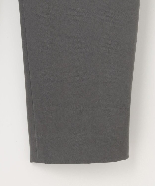 J.PRESS LADIES 【洗える】サテンストレッチプレミアムピーチ ベイカー パンツ グレー系