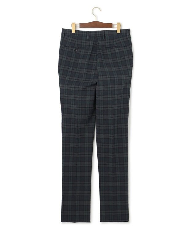 J.PRESS MEN クールマックスサッカー ステムテーパードパンツ ネイビー系3