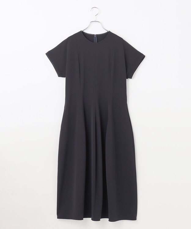 #Newans 【セレモニーにも】コクーンフォルムドレス ネイビー