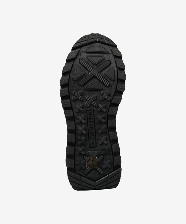 STEVE MADDEN SUPERCAMPO ランナースタイル厚底スニーカー ブラック