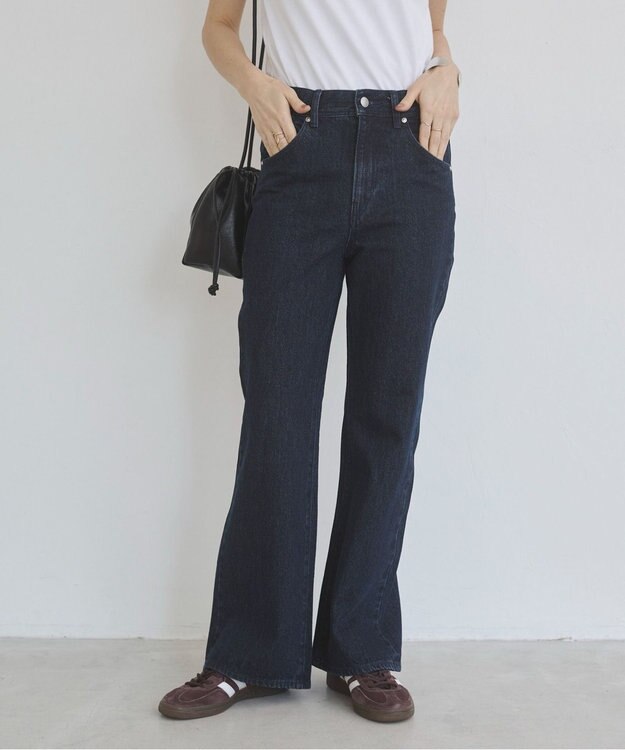 WEGO 【ANGIE VINTAGE/SMLサイズ展開】ブーツカットデニムパンツ ネイビー