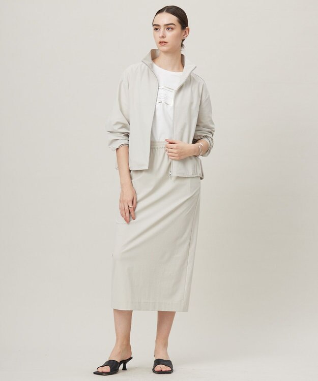 ICB 【接触冷感・UVカット・防シワ・洗える】 アトラストリコット ブルゾン トープ系