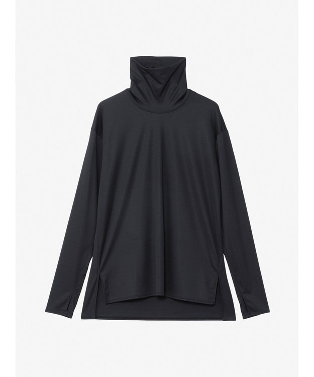 HELLY HANSEN 【UVカット・耐海水・耐塩素】ロングスリーブシャルムラッシュガードハイネック ブラック