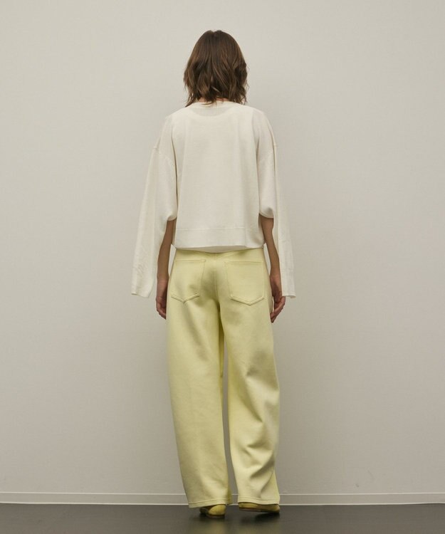 GRACE CONTINENTAL スリーブスリットニットカーディガン ホワイト