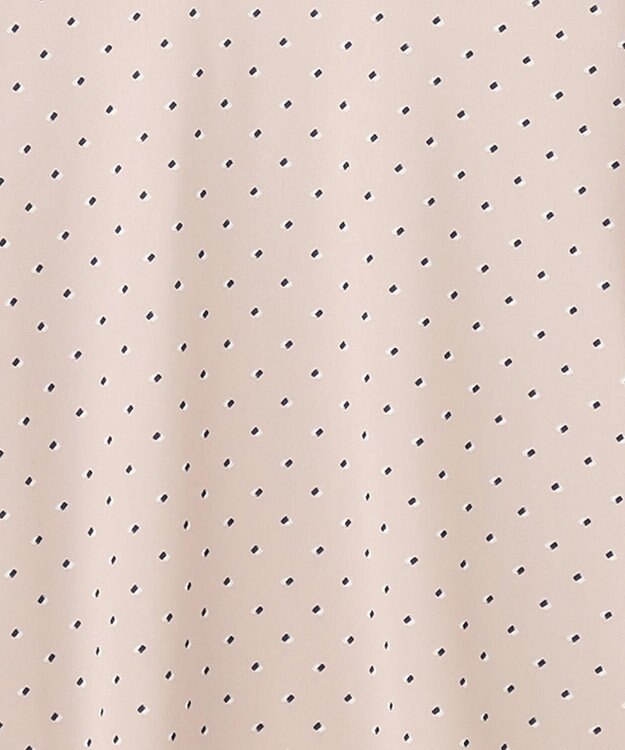 ANY SIS 【接触冷感・吸水速乾・UVケア】エアリードレープスムース フレア袖 ブラウス ローズグレー系