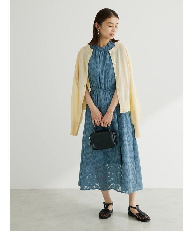 Green Parks ・ＥＬＥＮＣＡＲＥ　ＤＵＥ　パールボタンシアーカーデ Off White