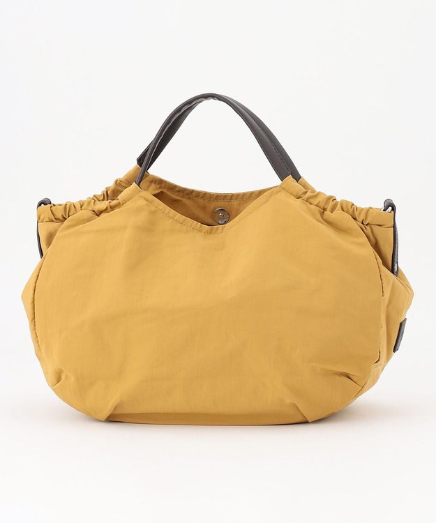 Y'SACCS 【Y’SACCS vous et】サイドギャザー2WAYトート Mサイズ マスタード