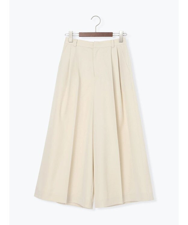 Te chichi フレアガウチョパンツ オフホワイト