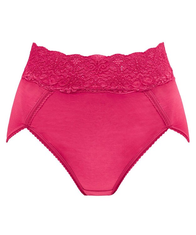 BRADELIS New York 【BRADELIS New York / 育尻・伸びる・綿混・深め】モモパンツ・ハイレグショーツ#303 シリーズ140万枚突破 補正ショーツ フューシャピンク